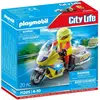 Image de Playmobil Moto d'urgence avec feux clignotants (71205, Playmobil City Life)