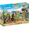 Image de Playmobil Zoe & Blaze avec parcours de compétition (71355, Playmobil Ranch de la cascade)