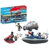 Image de Jeu de construction - PLAYMOBIL - Poursuite de Police - 110 pièces - 4 figurines - Flottant