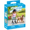 Image de Playmobil 71739 Femme en rollers avec retriever