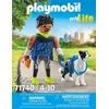 Image de Playmobil My Life 71740 Homme sportif avec Border Collie
