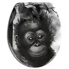 Image de Abattant wc singe - noir / gris