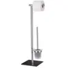 Image de Ensemble wc sur pied en acier inox lima - mat/noir