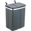 Image de Wenko Tür-Abfalleimer, Poubelle, Gris, Argent