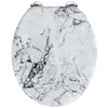 Image de Wenko - Abattant WC en MDF design marbre Onyx - Blanc - Onyx