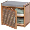 Image de Wenko - Banc armoire de salle de bain en bambou Bahari - L. 50 x H. 45 cm - Gris - Bahari