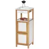 Image de Wenko - Etagère de salle de bain scandinave Finja - L. 34 x H. 89 cm - Blanc - Finja