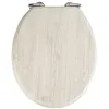Image de Wenko - Abattant WC en MDF design bois chêne - Gris - Chêne