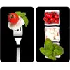 Image de Wenko 2521451100 couvre-plaque universelle motif capri verre lot de 2 52 x 30 x 4,5 cm