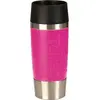 Image de Emsa 513550 travel mug, mug isotherme fermeture par pression quick press, 100% hermétique, silicone, 360 ml, framboise