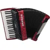 Image de Hohner Bravo III 72 rouge, accordéon Silent Key