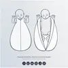 Image de Julius Zöllner, Gigoteuse, Sac de couchage en jersey - Little Bow (2.5 TOG, Toute l'année, 74 x 45 cm)