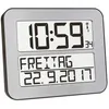 Image de TFA Dostmann 60.4512.54 radiopiloté(e) Horloge murale 258 mm x 212 mm x 30 mm argent, noir grand écran