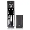 Image de Zwilling Classic inox Coffret Manucure Pédicure 4 pièces avec coupe-ongles en cuir noir Kit manicure 1 art.