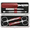 Image de Zwilling, Appareil de soin des ongles, Classic Inox étui pour cadre, 5 pièces Cuir de vachette Rouge