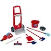 Image de Theo Klein 6720 Carrello per le pulizie Vileda con aspirapolvere verticale I Include vari accessori tra cui moc