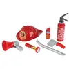 Image de Klein - 8967 - jeu d'imitation - set de pompier avec casque américain, 7 pièces