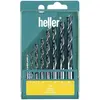 Image de Heller, Foret, Jeu de forets hélicoïdaux pour bois 8 pièces (10 mm, 3 mm, 4 mm, 5 mm, 6 mm, 7 mm, 8 mm, 9 mm)