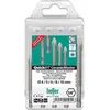 Image de Heller, Foret, Set de forets pour verre et carrelage 5t (10 mm, 4 mm, 5 mm, 6 mm, 8 mm)
