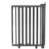 Image de Barrière de porte pivotante en bois noir 58-105cm