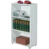 Image de Étagère 3 niveaux bois mélaminé blanc Diana H 110 cm