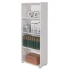 Image de Bibliothèque 4 niveaux bois mélaminé blanc Diana H 145 cm