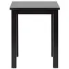 Image de Table d'Appoint en Bois Massif "Lito" 55cm Noir Laqué