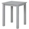 Image de Table d'Appoint en Bois Massif "Nina" 55cm Gris Laqué