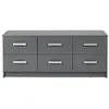Image de Commode gris graphite 6 tiroirs Reta 122 cm