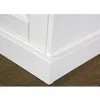 Image de Vaisselier 4 portes pin massif focné et blanc Campanou 90 cm