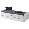 Image de Lit gigogne interlink 195 x 98 x 63 cm en bois sommier a lattes pour 2 personnes de couleur