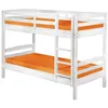 Image de Lit superpose interlink 200 x 102 x 148 cm en bois sommier a lattes de couleur