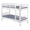 Image de Lit superpose interlink 210 x 102 x 148 cm en pin sommier a lattes de couleur