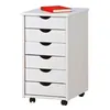 Image de Caisson de Bureau 6 Tiroirs "School" 65cm Blanc