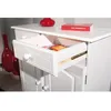 Image de Commode 2 portes 2 tiroirs pin massif vernis blanc Brito 88 cm