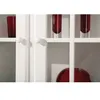 Image de Les Tendances Vaisselier 5 portes 3 tiroirs pin massif blanc Brito 130 cm