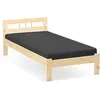 Image de Lit Enfant Bois Massif "Angel" 90x200cm Naturel