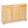 Image de Buffet 3 portes 3 tiroirs pin massif clair Vencia 130 cm