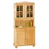 Image de Vaisselier 4 Portes Bois Massif "Alienor" 198cm Naturel