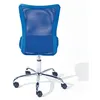 Image de Chaise de bureau bleu et pieds métal chromé Kelly