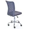 Image de Chaise de bureau grise et pieds métal chromé Kelly