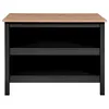 Image de Ilot de Cuisine "Melina" 124cm Noir & Chêne