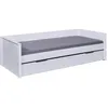 Image de Lit interlink 90 x 200 cm en bois sommier tapissier de couleur