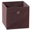 Image de Boîte de rangement en tissu - l 32 x P 32 x H 32 cm - Marron