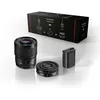 Image de Kit Accessoires Lumix Optique fixe grand angle 26mm S-R26E + Optique fixe Portrait Lumix S 50mm f1.8m S-S50ME + Batterie DMW-BLK22EB pour Lumix S5 et S9 Noir