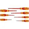 Image de Gedore, Tournevis, VDE Screwdriver set 7 pieces (Recouvrement cruciforme Phillipps (PH), Vis fendues)