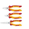 Image de Wiha Jeu de pince isolée Professionnelle Pince universelle, pince demi-ronde, pince coupante diagonale 3 pcs (26852)
