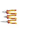 Image de Wiha Pinces jeu Industrial electric Pince universelle, pince demi-ronde, pince coupante diagonale 3 pcs (38637)
