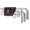Image de Wiha Clé Allen Support en Compact Set Six Pans à tête sphérique oscillant pour les zones difficiles d'accès, 9 pièces court, mat (40410)