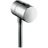 Image de hansgrohe, Robinetterie de salle de bains, Raccord de flexible FIXFIT STOP AXOR UNO2 DN 15, avec robinet d'arrêt chrome